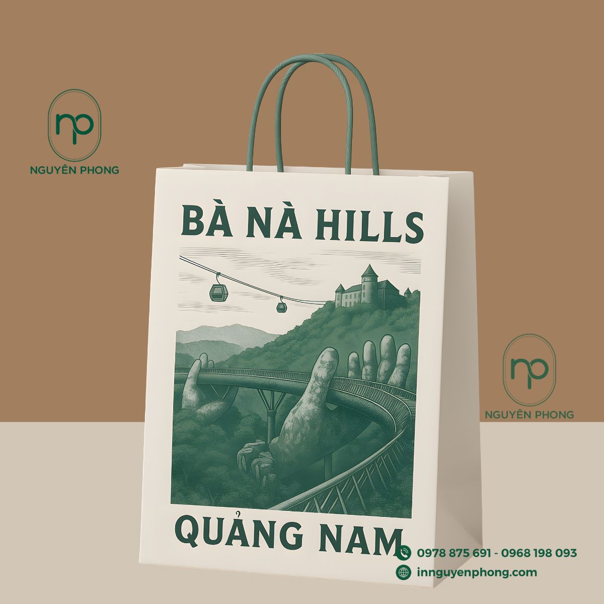 Túi giấy in hình ảnh địa danh